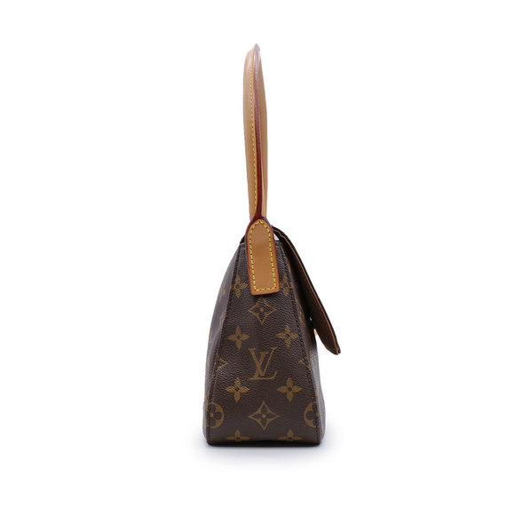 Louis Vuitton Mini Looping Shoulder Bag Handbag 2way Monogram Brown - Picture 2 of 8